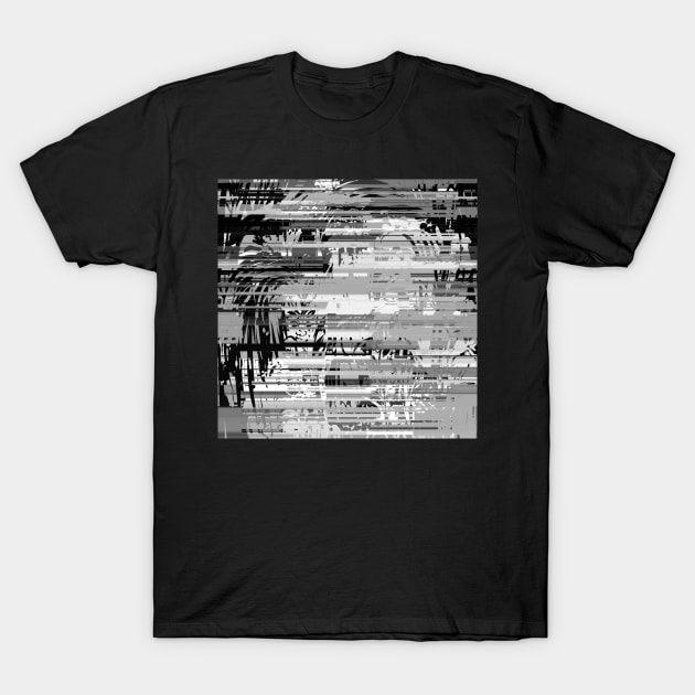 Grey glitch T-Shirt by jen28